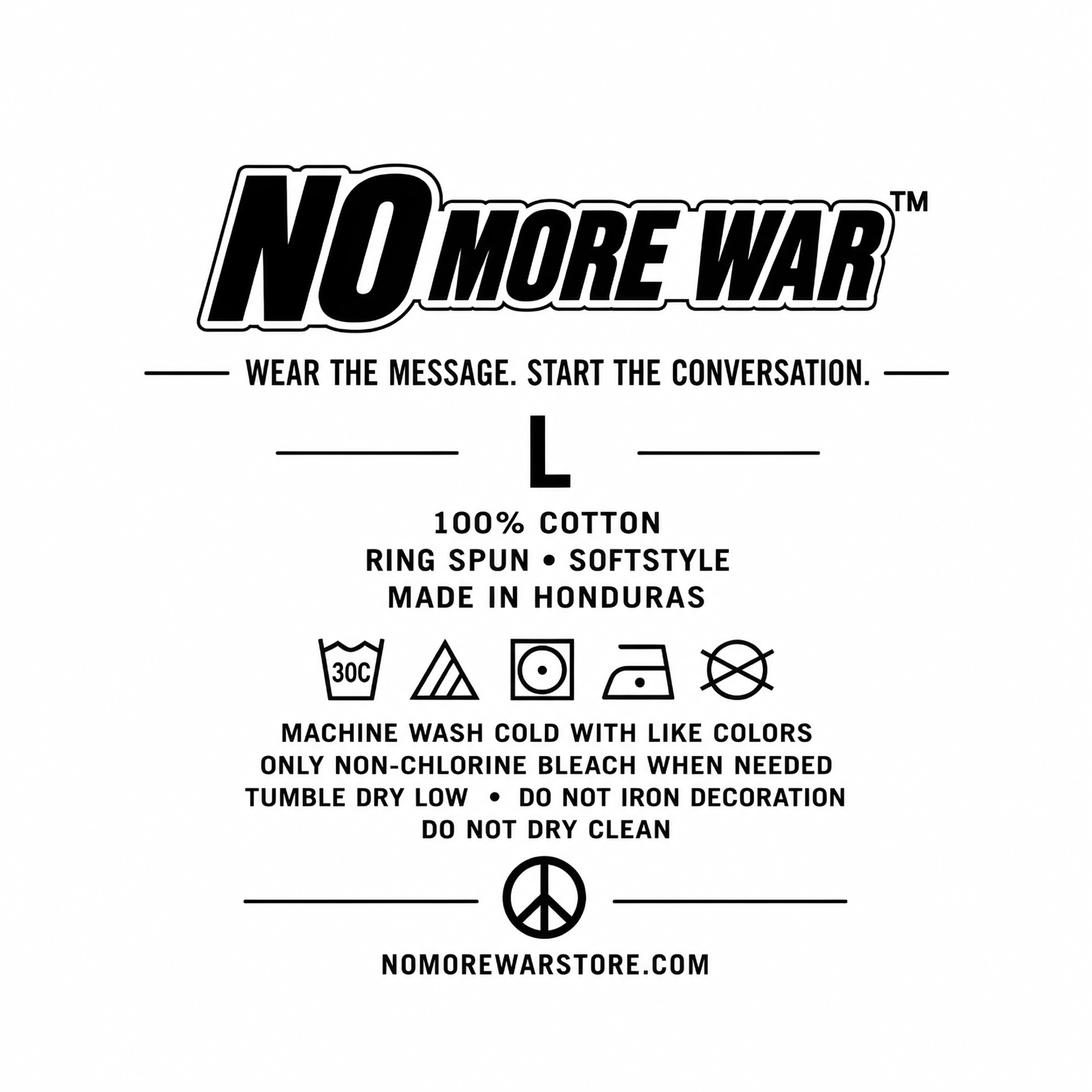 No More War™ Classic Tee-White